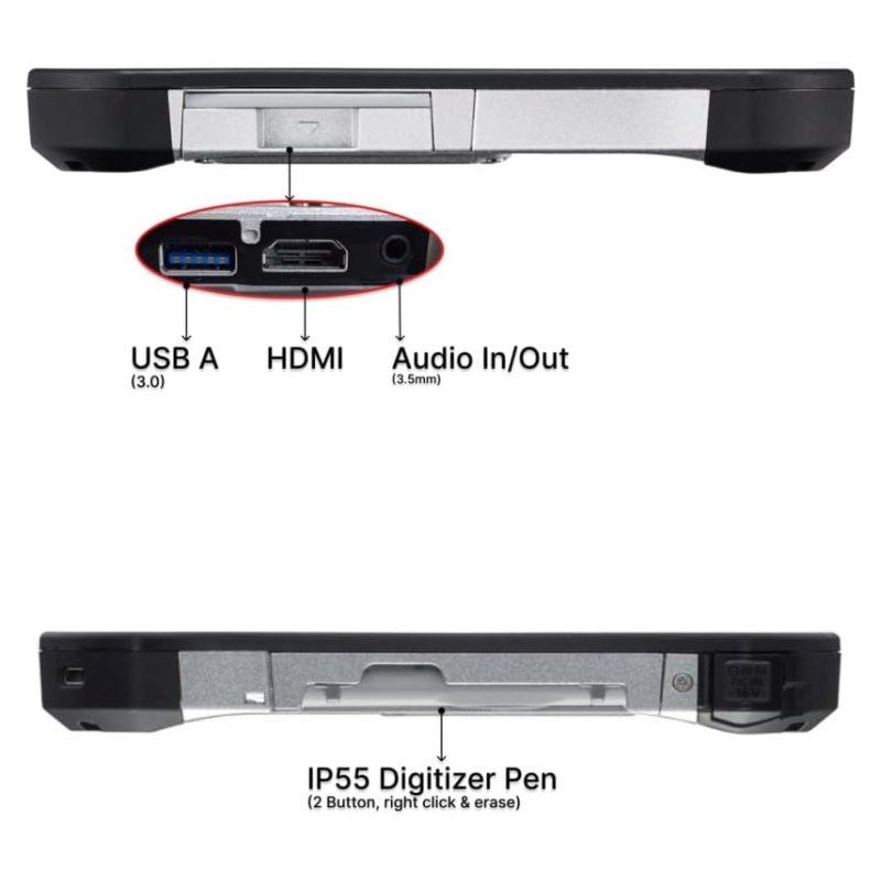 Panasonic toughbook fz-g1 mk5 sides